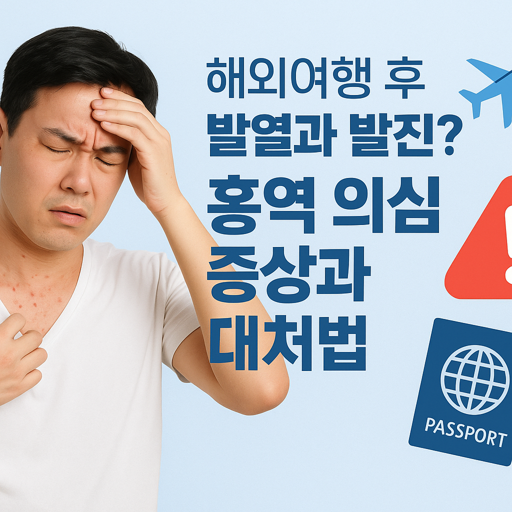 해외여행 후 발열과 발진?